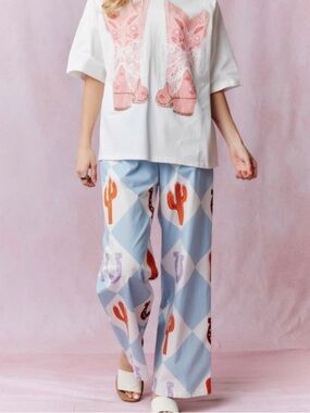 Women’s western motif lounge pants